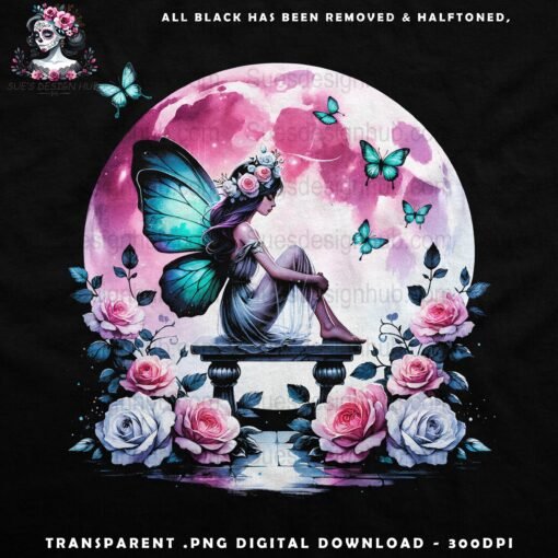 Enchanting Fairy Moonlight | DTF Transfer Artwork