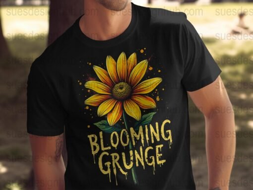 Blooming Grunge | DTF Halftone Design