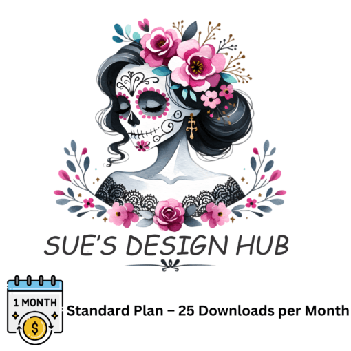 Standard Plan – 25 Downloads per Month - Halftone Print Ready Designs for DTF and White Toner Printing