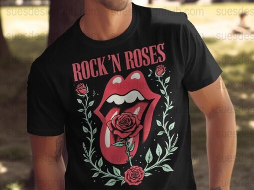 Vintage Rock and Roll Band | DTF Halftone Design